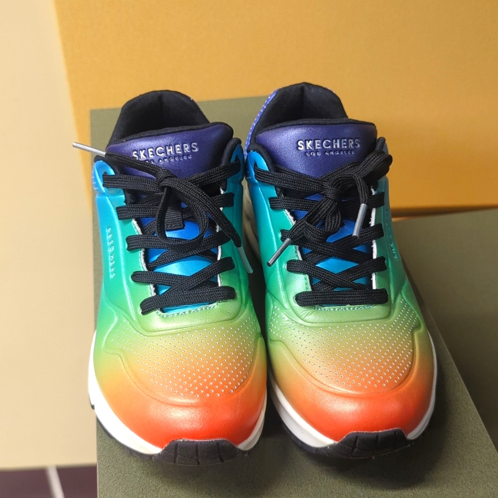 Skechers Memory Foam Rainbow Sneakers